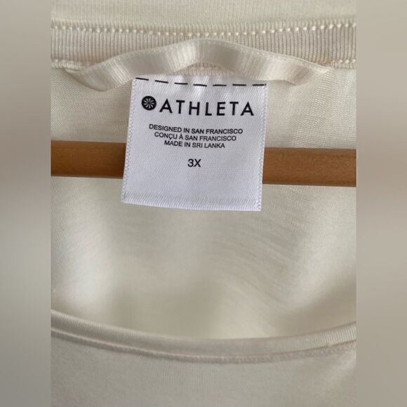 ATHLETA Air Out Cinch Tee Magnolia White 3X - Picture 9 of 10